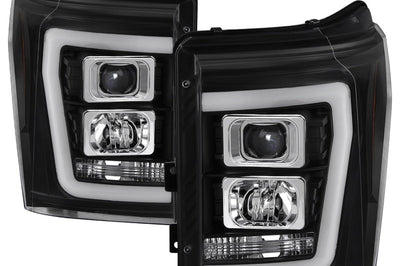SPYDER Spyder Ford F-250/F-350/F450 Super Duty 11-16 V2 Projector Headlights - Black (PRO-YD-FS11V2-LB-BK) - Lights