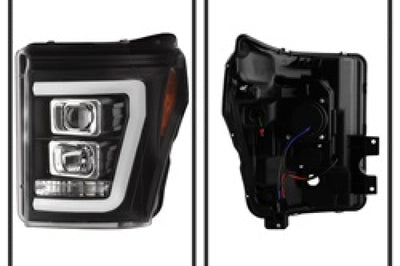 SPYDER Spyder Ford F-250/F-350/F450 Super Duty 11-16 V2 Projector Headlights - Black (PRO-YD-FS11V2-LB-BK) - Lights