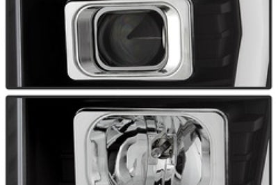 SPYDER Spyder Ford F-250/F-350/F450 Super Duty 11-16 V2 Projector Headlights - Black (PRO-YD-FS11V2-LB-BK) - Lights