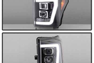 SPYDER Spyder Ford F-250/F-350/F450 Super Duty 11-16 V2 Projector Headlights - Black (PRO-YD-FS11V2-LB-BK) - Lights