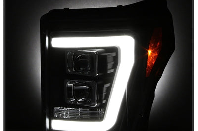 SPYDER Spyder Ford F-250/F-350/F450 Super Duty 11-16 V2 Projector Headlights - Black (PRO-YD-FS11V2-LB-BK) - Lights
