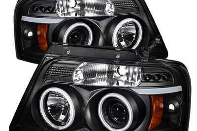 SPYDER Spyder Ford F150 04-08 Projector Headlights Version 2 CCFL Halo LED Blk PRO-YD-FF15004-CCFL-G2-BK - Lights