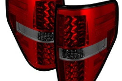 SPYDER Spyder Ford F150 09-14 LED Tail Lights Red Smoke ALT-YD-FF15009-LED-RS