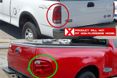 SPYDER Spyder Ford F150 Flareside 01-03 (Not Fit Supercrew)Euro Style Tail Lights Black ALT-YD-FF15001FS-BK