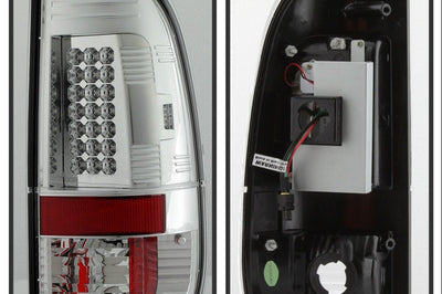 SPYDER Spyder Ford F150 side 97-03/F250/350/450 Super Duty 99-07 LED Tail Lights Chrm ALT-YD-FF15097-LED-C