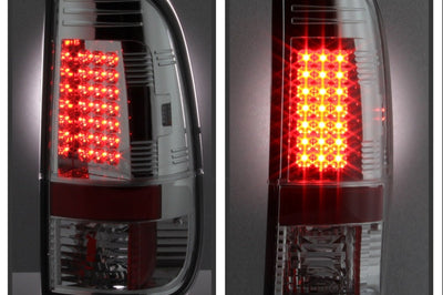 SPYDER Spyder Ford F150 side 97-03/F250/350/450 Super Duty 99-07 LED Tail Lights Chrm ALT-YD-FF15097-LED-C