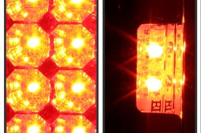 SPYDER Spyder Ford F150 side 97-03/F250/350 Duty 99-07 LED Tail Lights Red Clear ALT-YD-FF15097-LED-RC