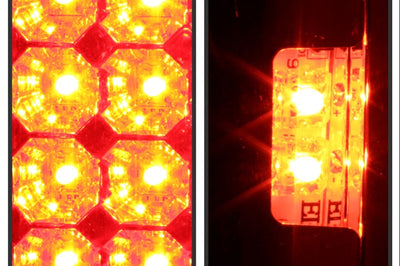 SPYDER Spyder Ford F150 side 97-03/F250/350 Duty 99-07 LED Tail Lights Red Clear ALT-YD-FF15097-LED-RC