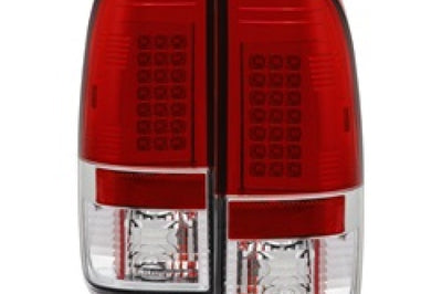 SPYDER Spyder Ford F150 side 97-03/F250/350 Duty 99-07 LED Tail Lights Red Clear ALT-YD-FF15097-LED-RC