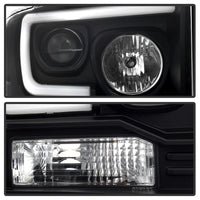 SPYDER Spyder Ford F250/350/450 05-07 Projector Headlights - Light Bar DRL LED - Black PRO-YD-FS05V2-LB-BK - Lights