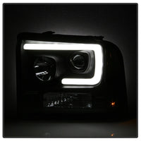 SPYDER Spyder Ford F250/350/450 05-07 Projector Headlights - Light Bar DRL LED - Black PRO-YD-FS05V2-LB-BK - Lights
