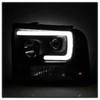 SPYDER Spyder Ford F250/350/450 05-07 Projector Headlights - Light Bar DRL LED - Black PRO-YD-FS05V2-LB-BK - Lights
