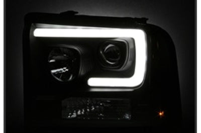 SPYDER Spyder Ford F250/350/450 05-07 Projector Headlights - Light Bar DRL LED - Black PRO-YD-FS05V2-LB-BK - Lights