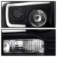 SPYDER Spyder Ford F250/350/450 05-07 Projector Headlights - Light Bar DRL LED - Black PRO-YD-FS05V2-LB-BK - Lights