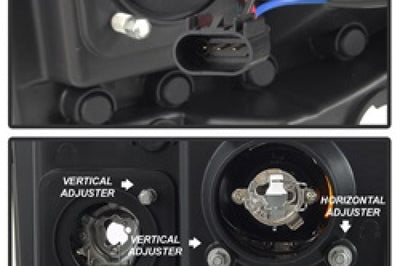 SPYDER Spyder Ford F250/350/450 05-07 Projector Headlights - Light Bar DRL LED - Black PRO-YD-FS05V2-LB-BK - Lights
