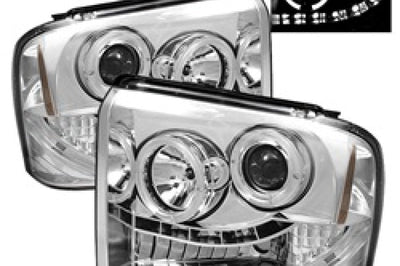 SPYDER Spyder Ford F250/350/450 Super Duty 05-07 Projector Headlights LED Halo- Chrm PRO-YD-FS05-HL-C - Lights