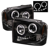 SPYDER Spyder Ford F250/350/450 Super Duty 05-07 Projector Headlights LED Halo- Blk PRO-YD-FS05-HL-BK - Lights