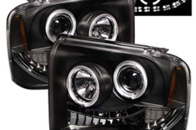 SPYDER Spyder Ford F250/350/450 Super Duty 05-07 Projector Headlights LED Halo- Blk PRO-YD-FS05-HL-BK - Lights