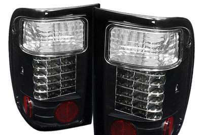 SPYDER Spyder Ford Ranger 01-05 LED Tail Lights Black ALT-YD-FR98-LED-BK