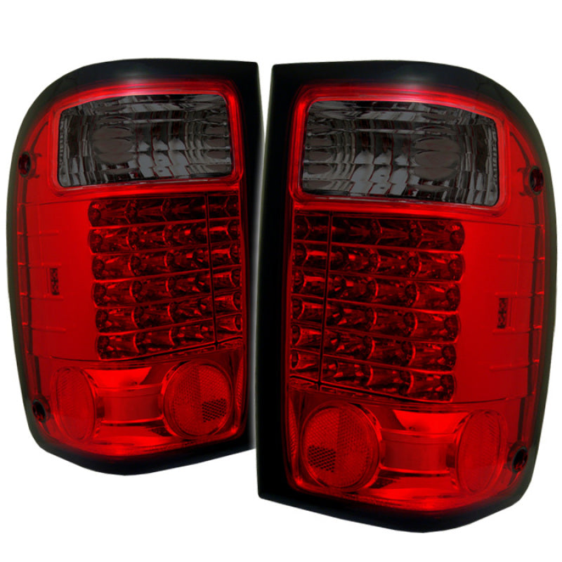 SPYDER Spyder Ford Ranger 01-05 LED Tail Lights Red Smoke ALT-YD-FR98-LED-RS