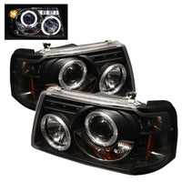 SPYDER Spyder Ford Ranger 01-11 1PC Projector Headlights LED Halo Blk PRO-YD-FR01-1PC-HL-BK - Lights