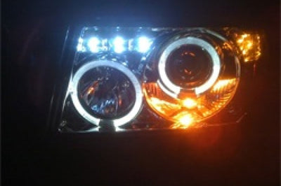 SPYDER Spyder Ford Ranger 01-11 1PC Projector Headlights LED Halo Blk PRO-YD-FR01-1PC-HL-BK - Lights