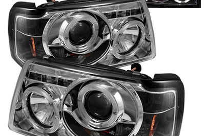 SPYDER Spyder Ford Ranger 01-11 1PC Projector Headlights LED Halo Chrm PRO-YD-FR01-1PC-HL-C - Lights