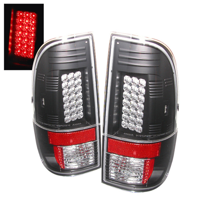 SPYDER Spyder Ford Super Duty 08-15 LED Tail Lights Black ALT-YD-FS07-LED-BK