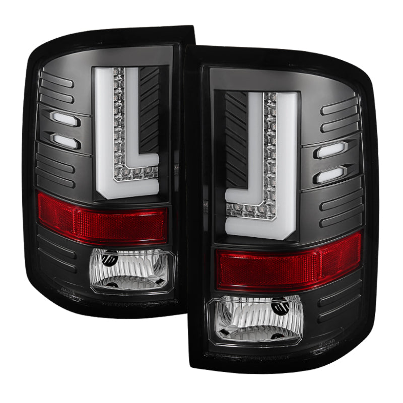 SPYDER Spyder GMC Sierra 14-16 LED Tail Lights Black ALT-YD-GS14-LBLED-BK