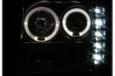 SPYDER Spyder GMC Sierra 1500/2500/3500 07-13 Projector Headlights LED Halo- Smoke PRO-YD-GS07-HL-SM - Lights