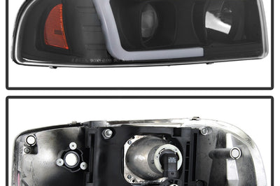 SPYDER Spyder GMC Sierra 1500/2500/3500 99-06 V2 Projector Headlights - DRL - Black PRO-YD-CDE00V2-LB-BK - Lights