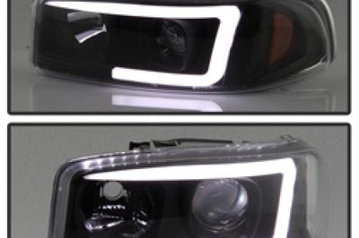 SPYDER Spyder GMC Sierra 1500/2500/3500 99-06 V2 Projector Headlights - DRL - Black PRO-YD-CDE00V2-LB-BK - Lights