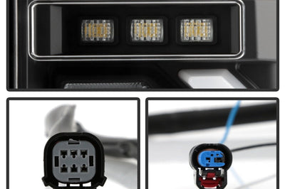 SPYDER Spyder GMC Sierra 19-20 Incandescent Bulb Model Only LED Tail Lights - Black ALT-YD-GS19-LED-BK