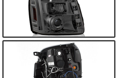 SPYDER Spyder GMC Yukon 07-14/Yukon Denali 07-14 Projector Headlights LED Halo Smke PRO-YD-GY07-HL-SM - Lights