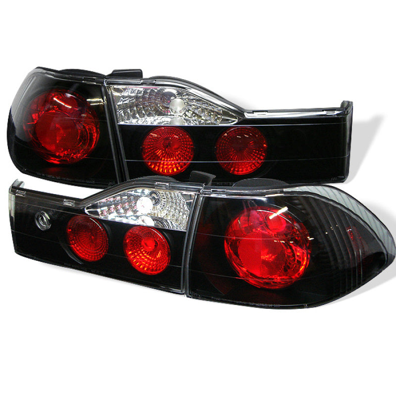 SPYDER Spyder Honda Accord 01-02 4Dr Euro Style Tail Lights Black ALT-YD-HA01-4D-BK