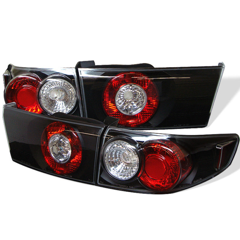 SPYDER Spyder Honda Accord 03-05 4Dr Euro Style Tail Lights Black ALT-YD-HA03-4D-BK