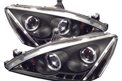 SPYDER Spyder Honda Accord 03-07 Projector Headlights LED Halo Amber Reflctr Blk PRO-YD-HA03-AM-BK - Lights