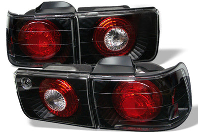 SPYDER Spyder Honda Accord 92-93 4Dr Euro Style Tail Lights Black ALT-YD-HA92-4D-BK