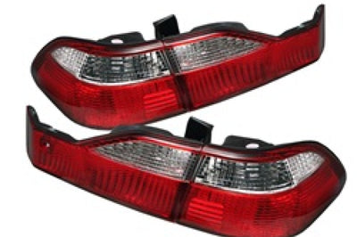 SPYDER Spyder Honda Accord 98-00 4Dr Euro Style Tail Lights Red Clear ALT-YD-HA98-RC