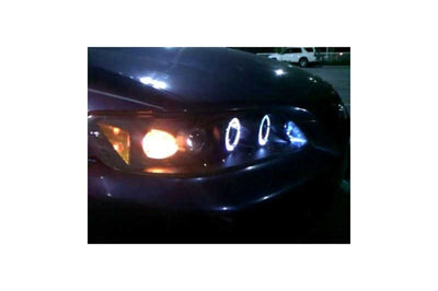 SPYDER Spyder Honda Accord 98-02 1PC Projector Headlights LED Halo Amber Reflctr Blk PRO-YD-HA98-AM-BK - Lights