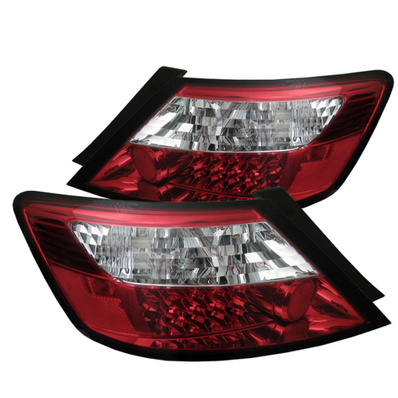 SPYDER Spyder Honda Civic 06-08 2Dr LED Tail Lights Red Clear ALT-YD-HC06-2D-LED-RC