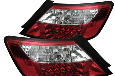 SPYDER Spyder Honda Civic 06-08 2Dr LED Tail Lights Red Clear ALT-YD-HC06-2D-LED-RC