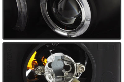 SPYDER Spyder Honda Civic 06-08 2Dr Projector Headlights LED Halo Black High H1 Low PRO-YD-HC06-2D-HL-BK - Lights