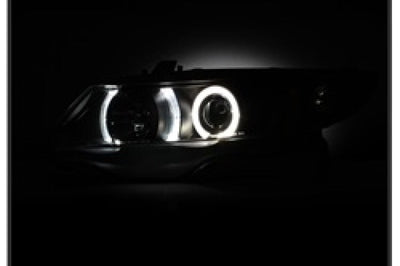 SPYDER Spyder Honda Civic 06-08 2Dr Projector Headlights LED Halo Black High H1 Low PRO-YD-HC06-2D-HL-BK - Lights