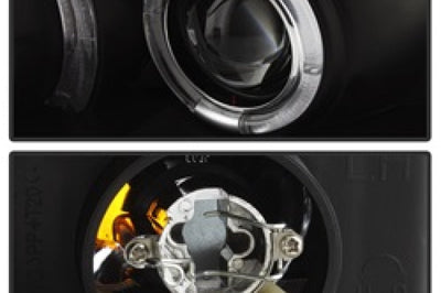 SPYDER Spyder Honda Civic 06-08 2Dr Projector Headlights LED Halo Black High H1 Low PRO-YD-HC06-2D-HL-BK - Lights