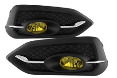 SPYDER Spyder Honda Civic 2014-2015 2Dr/Coupe (EX Model Only)OEM Fog Light W/Switch- Yellow FL-HC2014-2D-Y - Lights