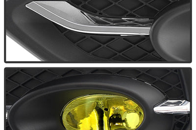 SPYDER Spyder Honda Civic 2014-2015 2Dr/Coupe (EX Model Only)OEM Fog Light W/Switch- Yellow FL-HC2014-2D-Y - Lights