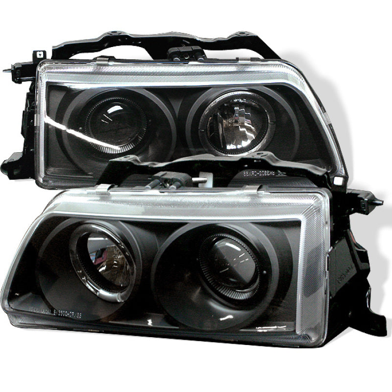 SPYDER Spyder Honda Civic 90-91/CRX 90-91 Projector Headlights LED Halo Blk PRO-YD-HC90-HL-BK - Lights