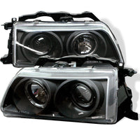 SPYDER Spyder Honda Civic 90-91/CRX 90-91 Projector Headlights LED Halo Blk PRO-YD-HC90-HL-BK - Lights