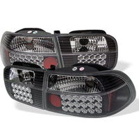 SPYDER Spyder Honda Civic 92-95 2/4DR LED Tail Lights Black ALT-YD-HC92-24D-LED-BK